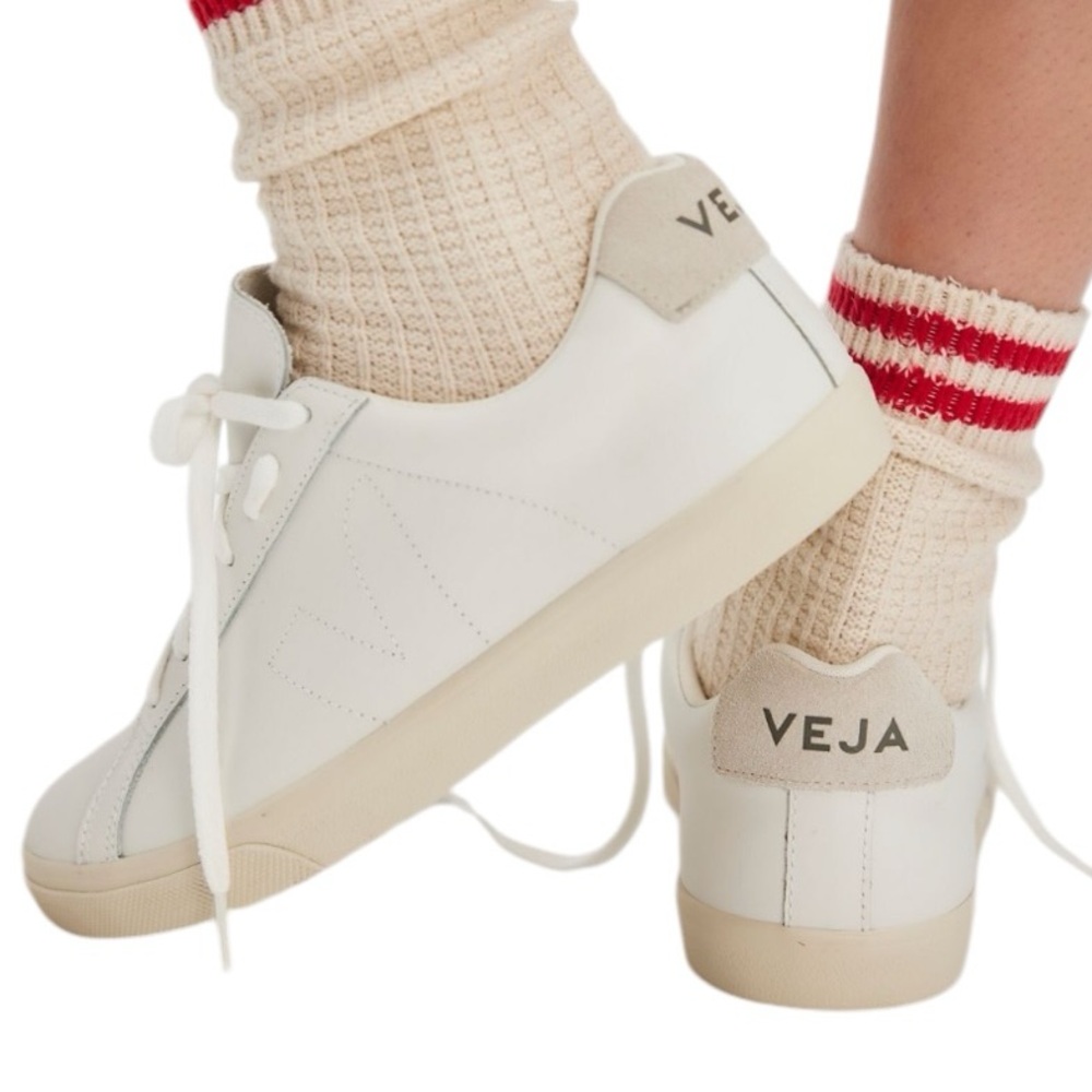 Veja Esplar Extra White Leather Sneakers Size US 6 - Picture 2 of 15